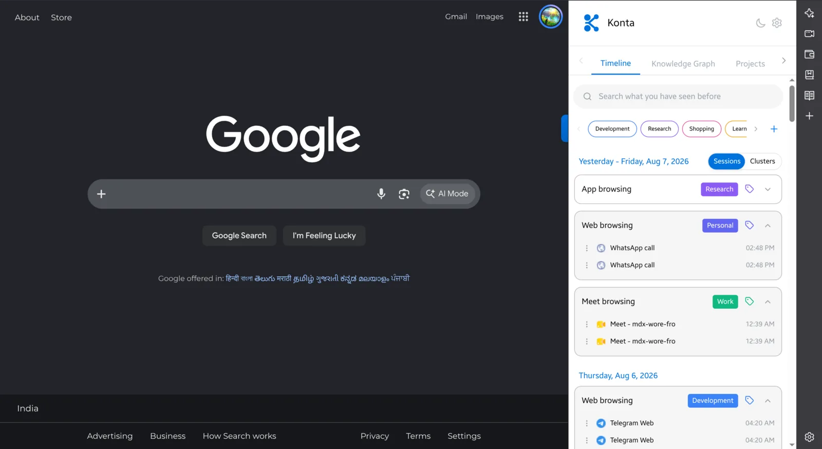Konta screenshot — 2 of 3